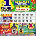 today evening lottery result